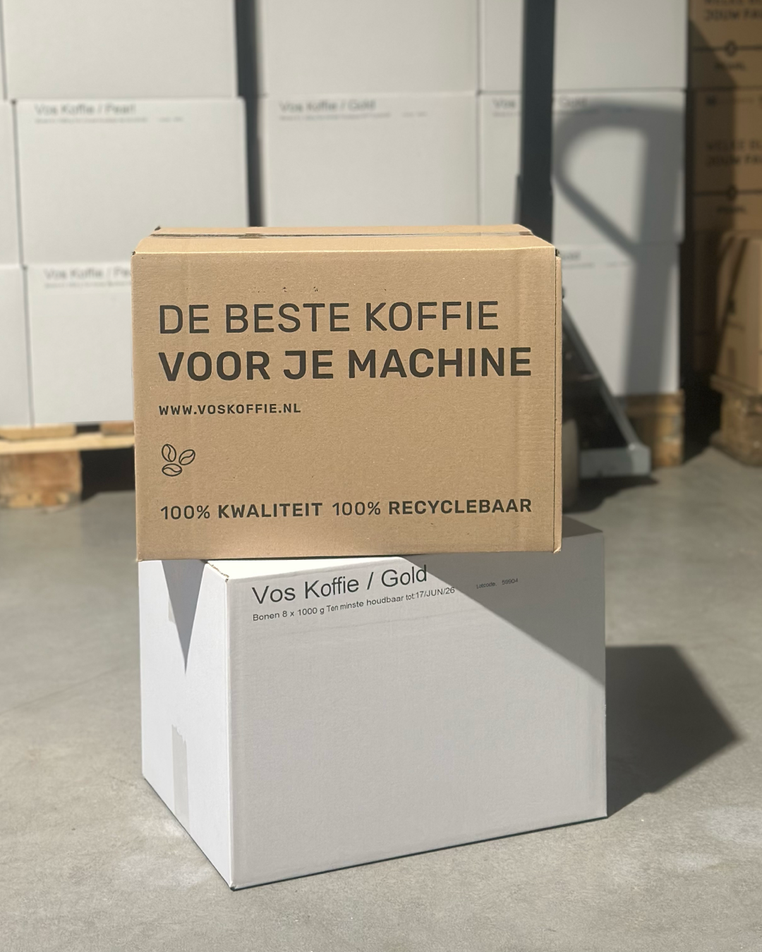 Vos Koffie - Nieuwe dozen - Close